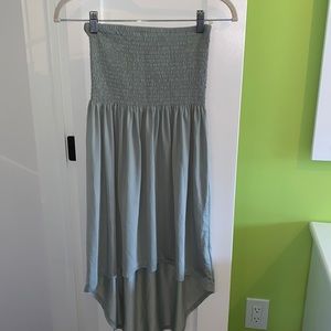 Smocked Strapless Dress